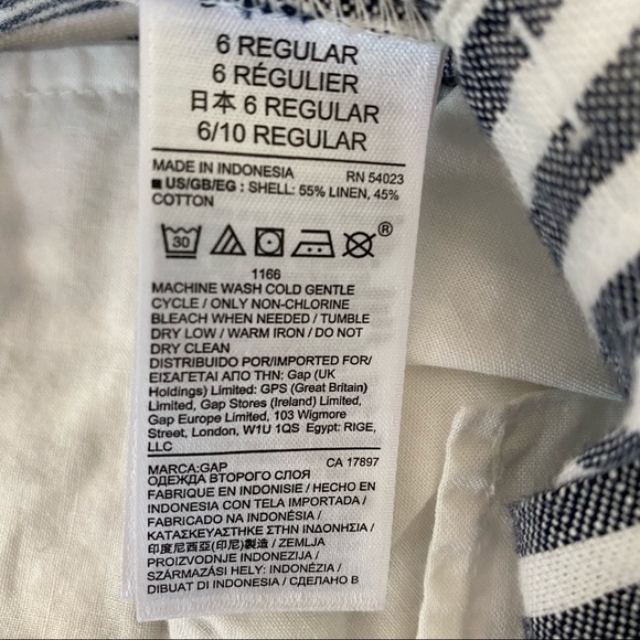 GAP Girlfriend Chino Stripe Shorts - Picture 8 of 8